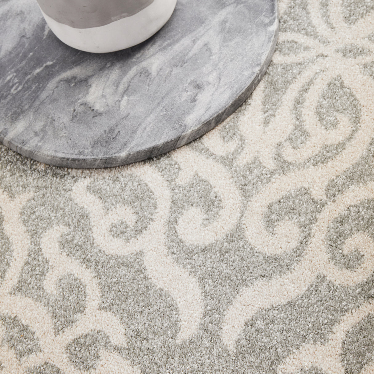 Chrome Lydia Silver Rug