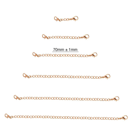 Obsession Necklace Extender Encased in 18k Rose Gold
