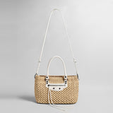 Handwoven Raffia Tote Bag - Ivory