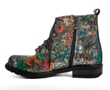 Bosccolo Womens Ankle Boots - Flower Multicolor