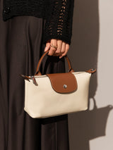 Classic Waterproof Pouch Top Handle Bag - Ivory