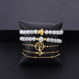Bohemian 5-Piece Charm Bead Bracelet Set