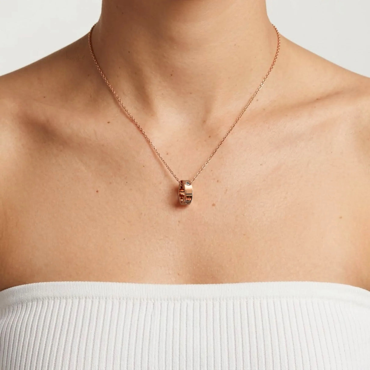 Krystal Couture Ring Pendant Necklace Embellished with SWAROVSKI Crystals