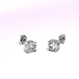 Boxed of Krystal Couture Mineral Glass Watch & Earrings Embellished with Crystals from SWAROVSKI® Set in White Gold