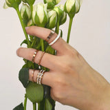 Bullion Gold Romanian Numeral Ring In Rose Gold