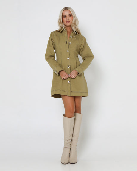 Lost In Lunar Women's Sasski Mini Dress - Sage