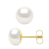 Earrings - Natural Pearl White - Longueur 42 cm