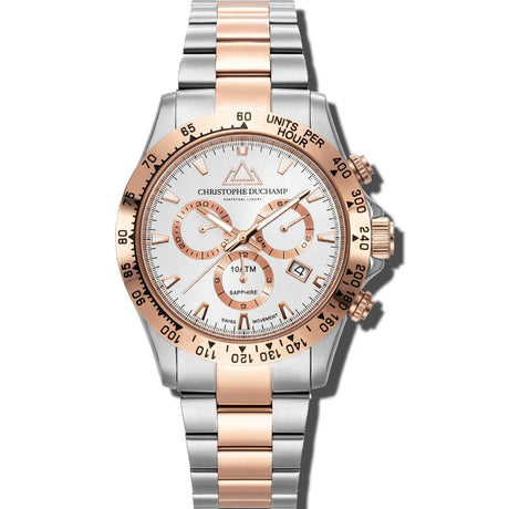 Christophe Duchamp Grand Mont - Silver Dial & 316L Stainless Steel Strap