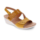 Revere Grenada Wedge - Mustard French/Croc