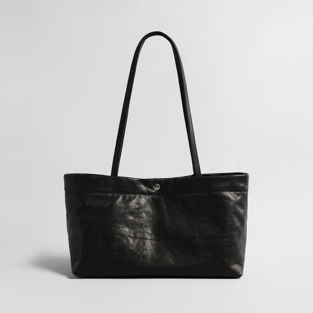 Vintage Water-Washed Vegetable-Tanned Leather Tote Bag