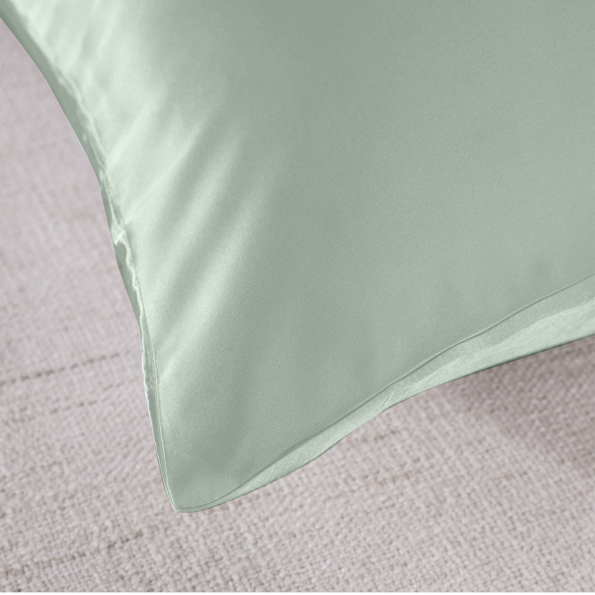 MULBERRY SILK PILLOW CASE TWIN PACK - SIZE: 51X76CM - SAGE