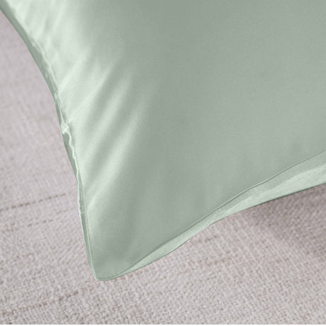 MULBERRY SILK PILLOW CASE TWIN PACK - SIZE: 51X76CM - SAGE