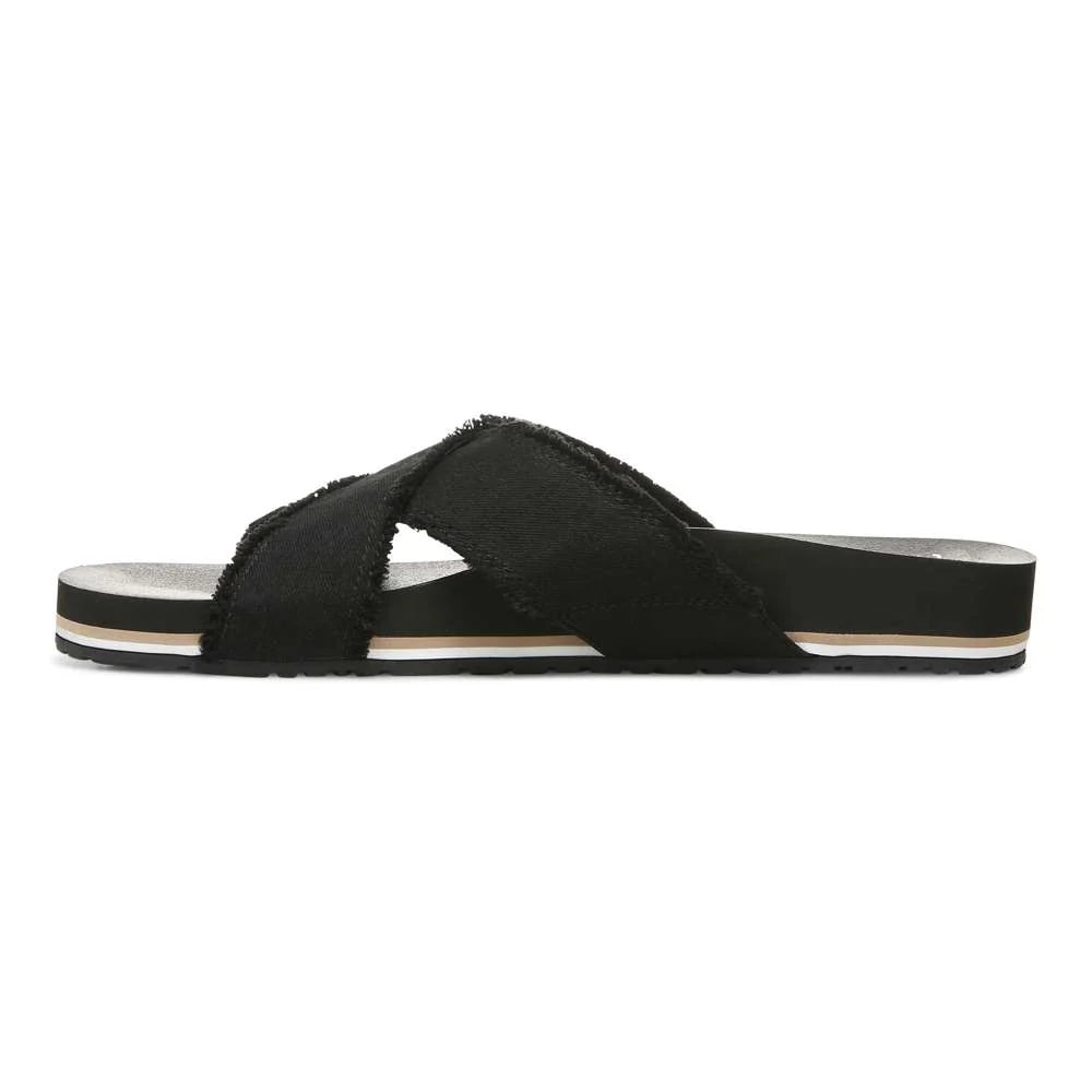 Vionic Panama Beach Slide - Black Canvas