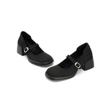 Lafayette Square Toe Mary Jane Pumps - Black