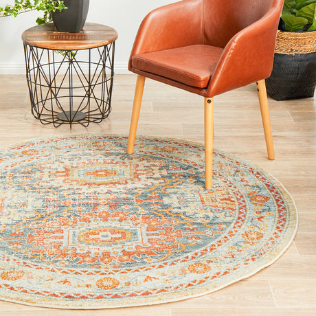 Legacy 853 Blue Round Rug