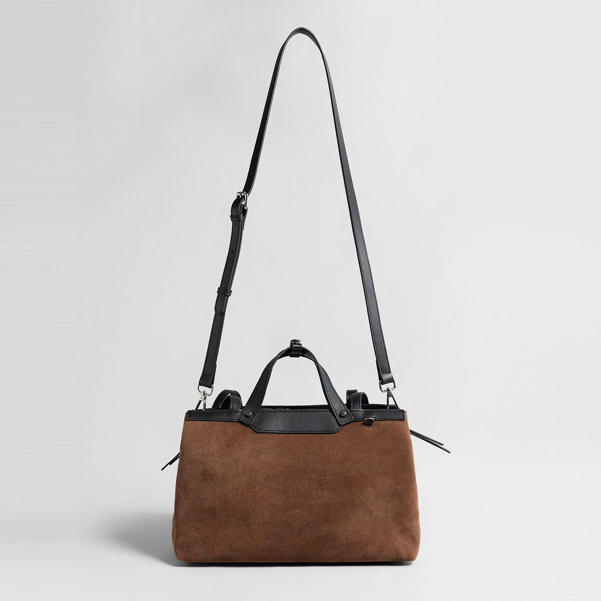 Suede Laptop Tote Bag – Structured Shoulder & Crossbody Work Bag