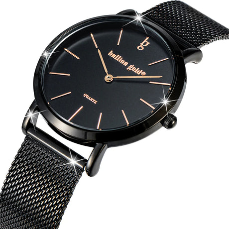 Bullion Gold Bullion Gold Timeless Dream Watch - Black and Rose Gold