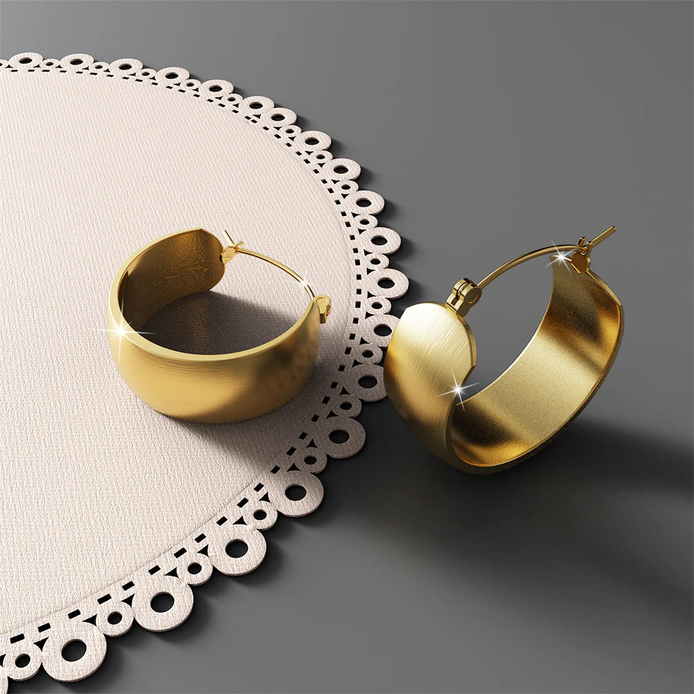 Bullion Gold Posh Gold Hoop Earrings