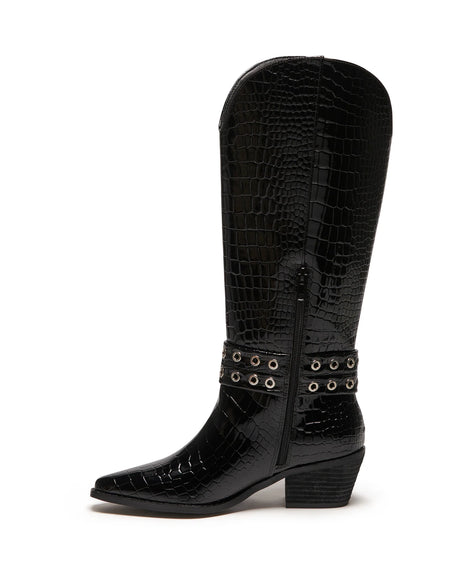 Therapy Maiden Black Patent Croc