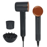 TODO 1600W Hair Dryer 110,000 RPM High Speed 3 Speed 4 Temperature - Grey