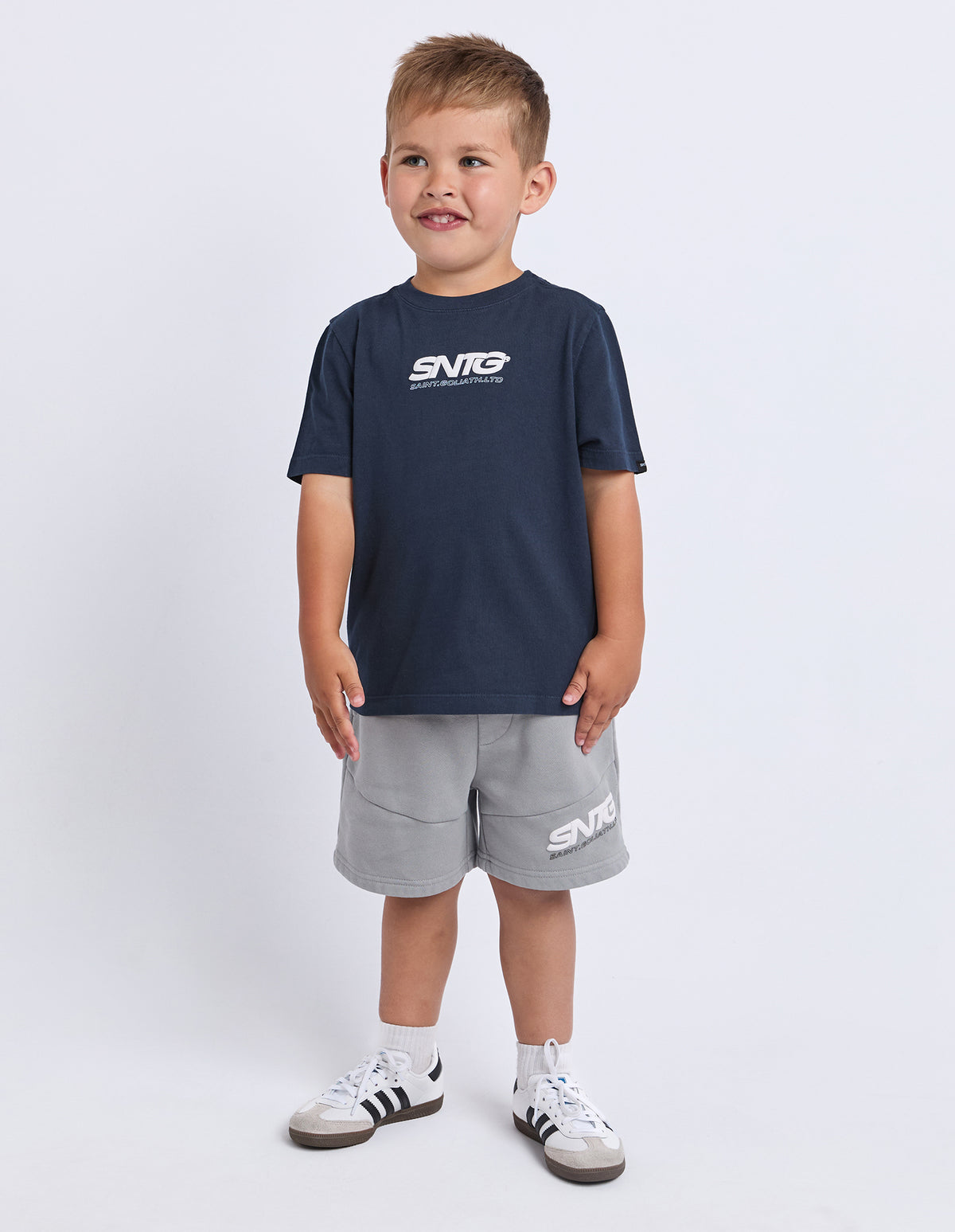 St Goliath Boys Challenger Tee - Navy