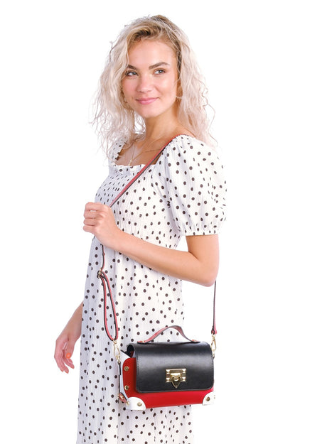 Bosccolo Crossbody - Black/Red/White