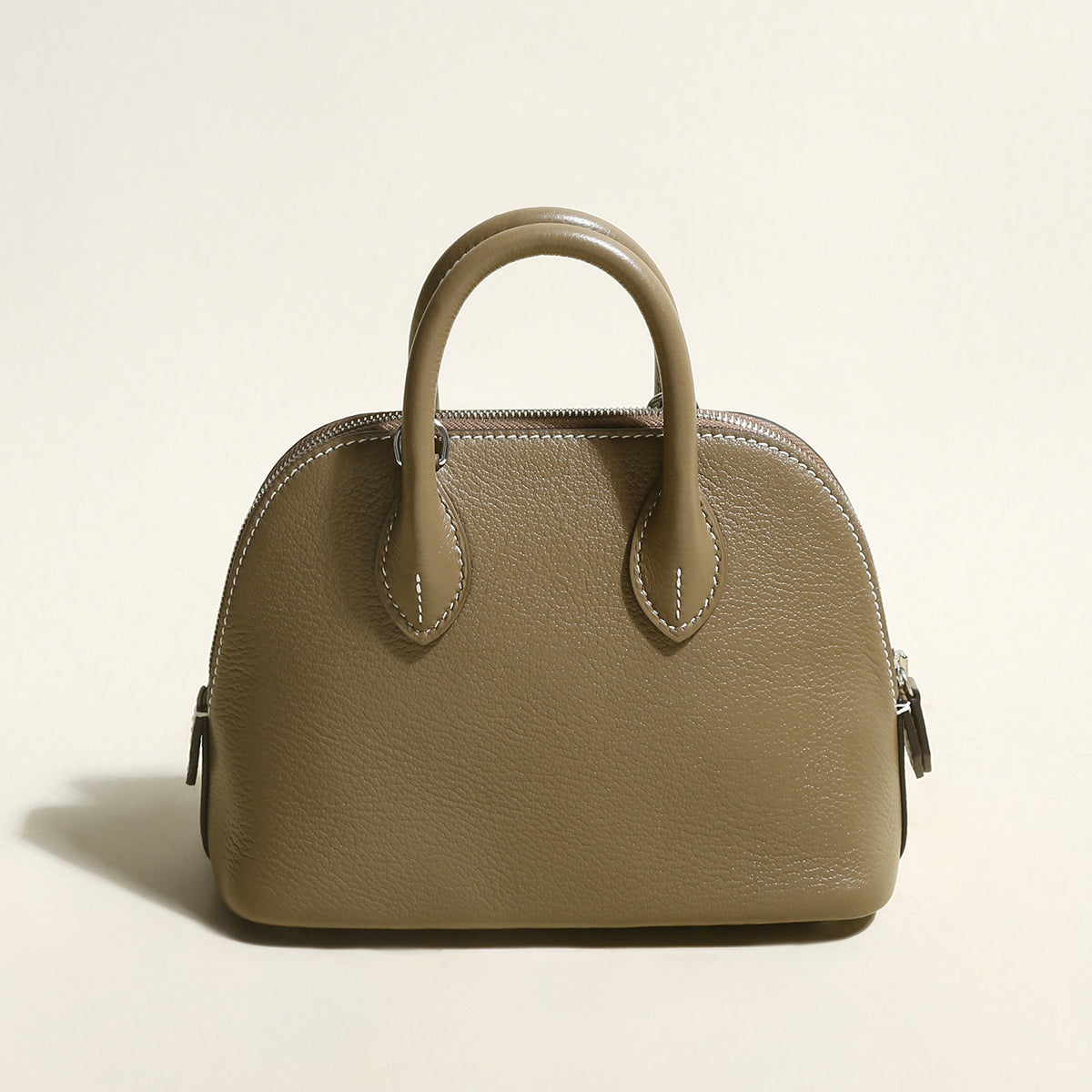 Brooklyn Lady Top Handle Bag - Taupe