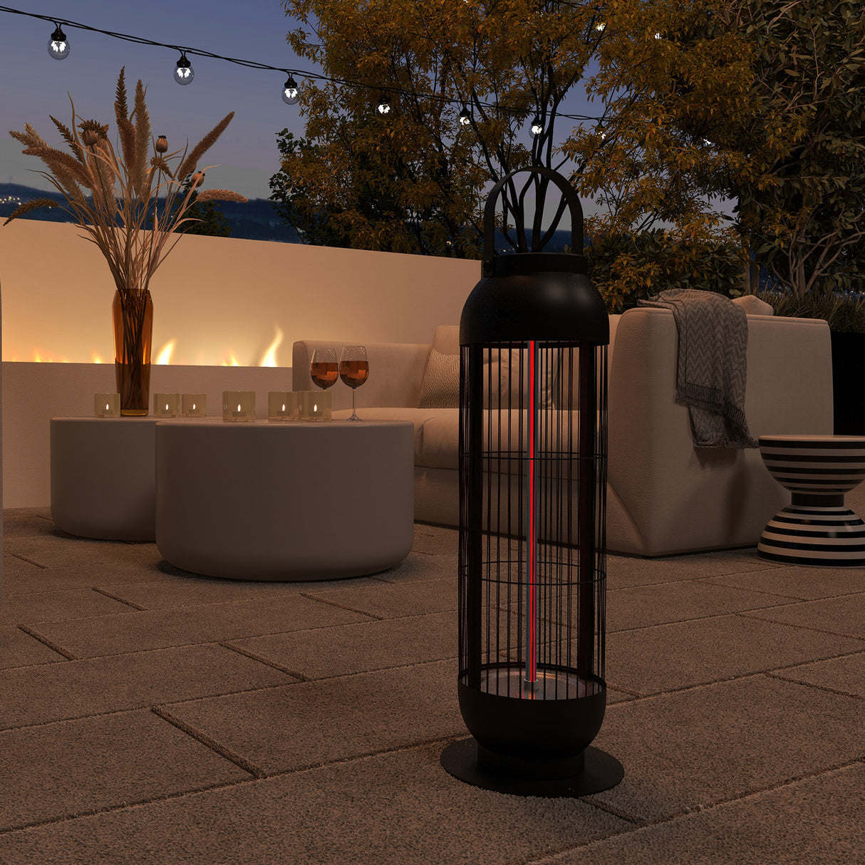 Havana s Portaheat 1000 Electric Heater Patio Stainless Steel Black