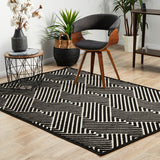York Cindy Black & Gold Rug