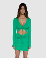 BY.DYLN Levi Long Sleeve Dress - Green