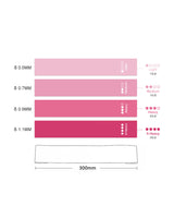 Exercise Pilates Yoga Loop Resistance Band Workout Physio Stretch Aerobics 4 Set - Pink