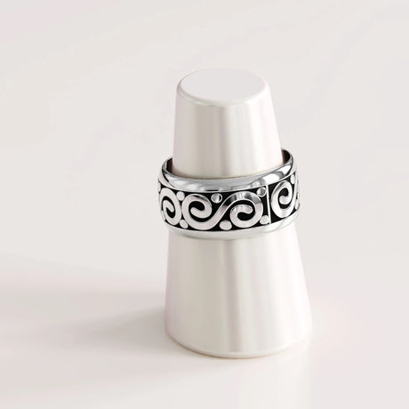 Solid 925 Sterling Silver Antique Celtic Filigree Ring