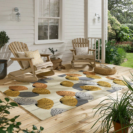 Sanderson Dandelion Clocks Ochre Outdoor 445803