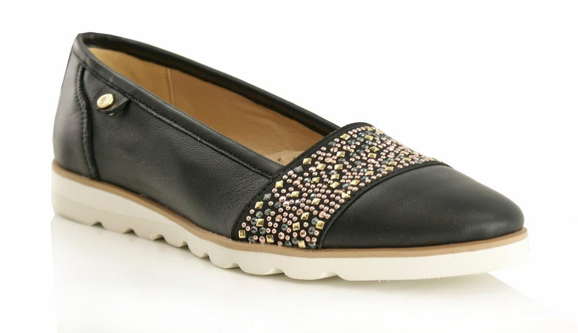 Bosccolo Womens Moccasin - Black