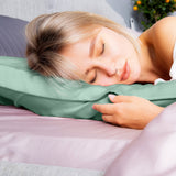 MULBERRY SILK PILLOW CASE TWIN PACK - SIZE: 51X76CM - MINT