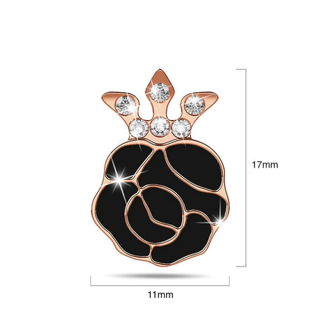 Krystal Couture Rosie Stud Earrings Embellished with Swarovski Crystals