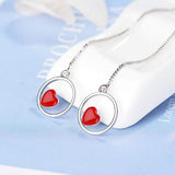 Trapped Love in The Circles Threader Earrings