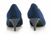 Bosccolo Womens Spike Heels Suede 200 - Navy Blue Suede
