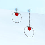 Love Struck In Circle Earrings