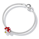 Solid 925 Sterling Silver Smurf House Charm