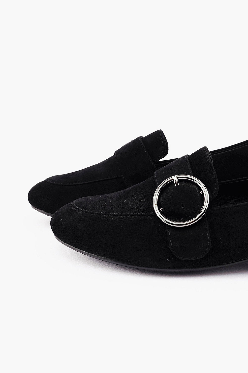 Silver Lining Elaine Black Suede