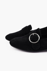 Silver Lining Elaine Black Suede