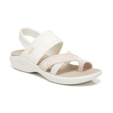 Bzees Call Me Sandal - White Fabric