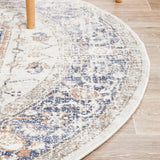 Mayfair Lorissa Blue Round Rug