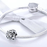 Solid 925 Sterling Silver Daisy Garden CZ Charm