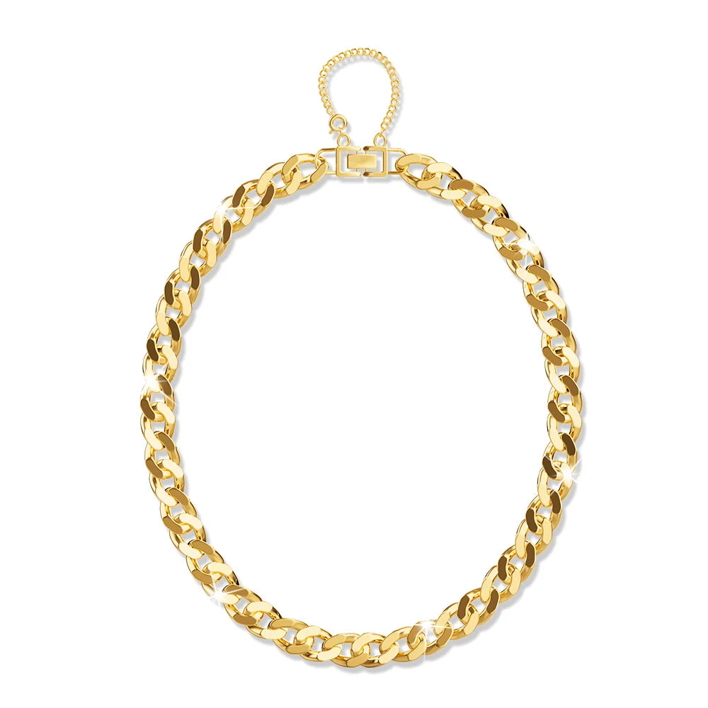 Boxed Cuban Bold Chain Necklace and Bracelet Set