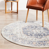 Mayfair Lorissa Blue Round Rug
