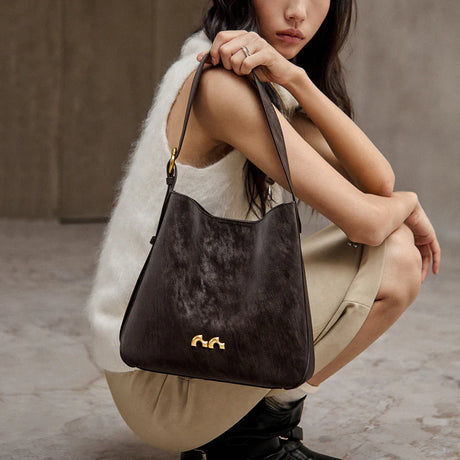 Nalandu Midnight Luxe Large Capacity Tote Bag - Chocolate
