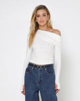 Madison The Label Jazmine Top - White