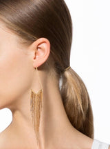 Liv Oliver 18K Gold Multi Chain Earrings